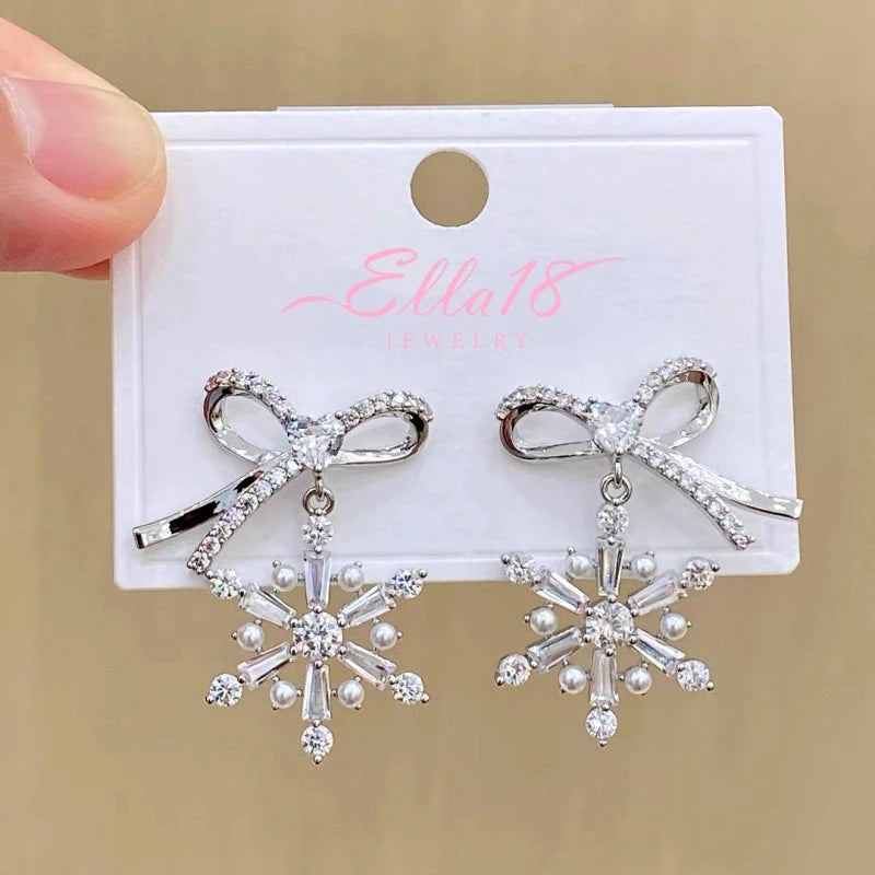 Styling the christmas earrings for a chic and modern look