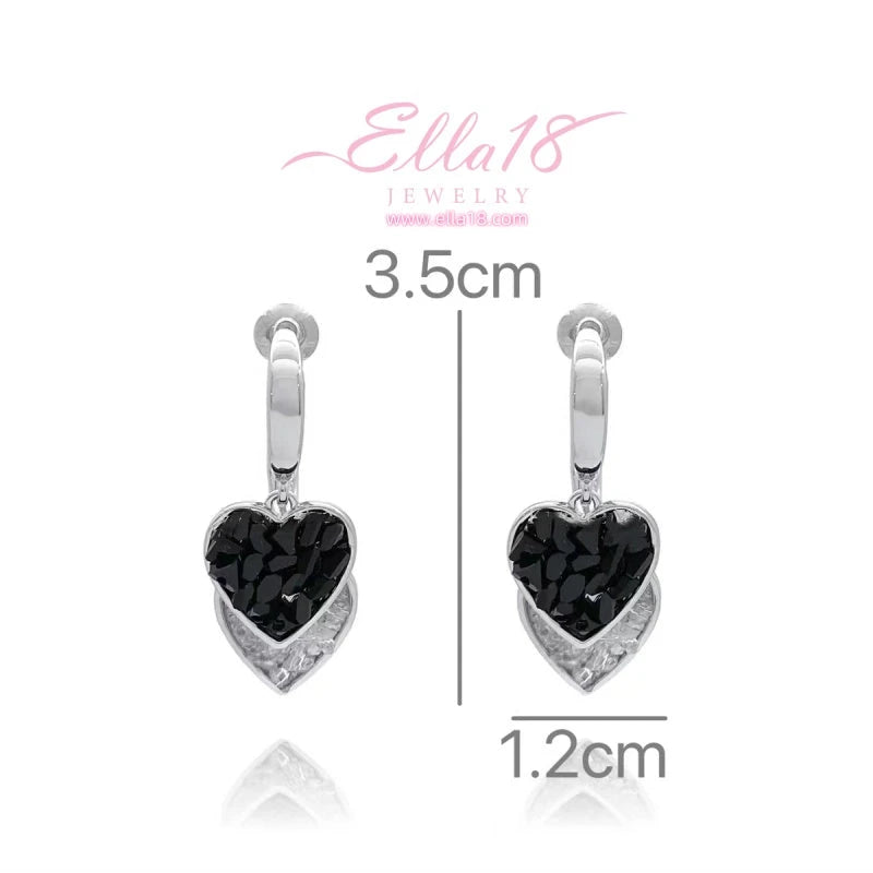 Perfect gold heart earrings for adding glamour to any outfit