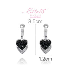 Perfect gold heart earrings for adding glamour to any outfit