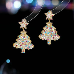 Perfect christmas tree earrings for adding glamour to any outfit