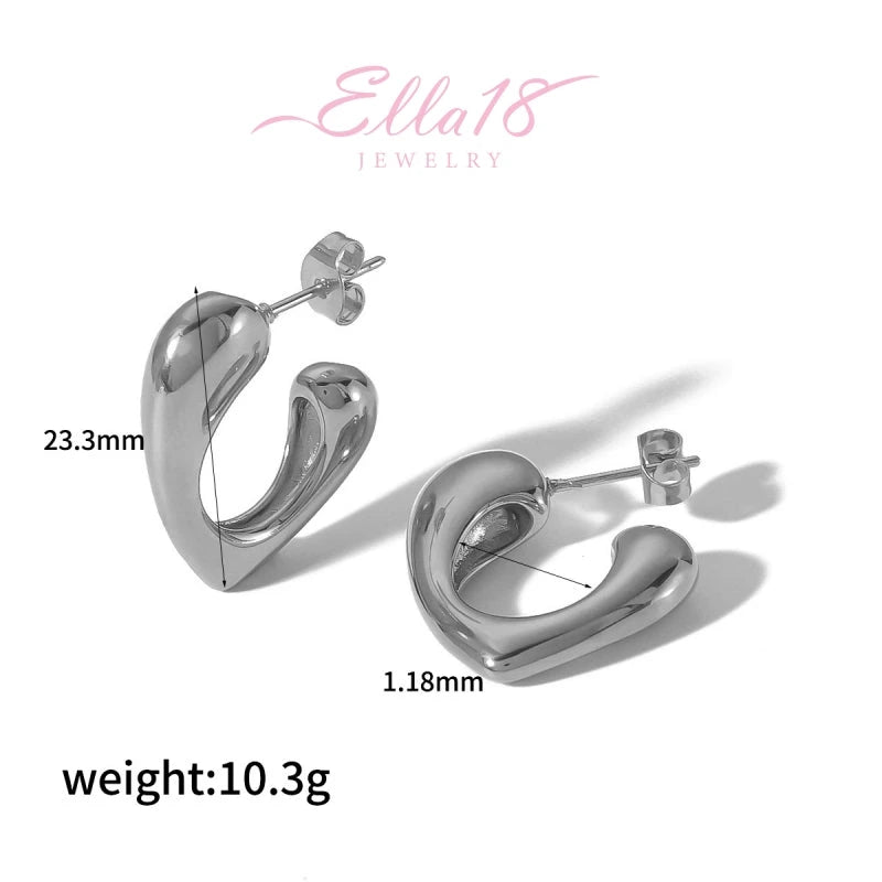 Perfect Heart-Design Earrings for adding glamour to any outfit