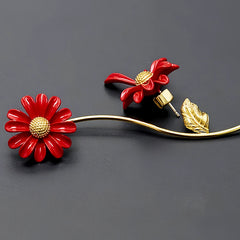 Styling the Daisy Flower Earrings for a chic and modern look