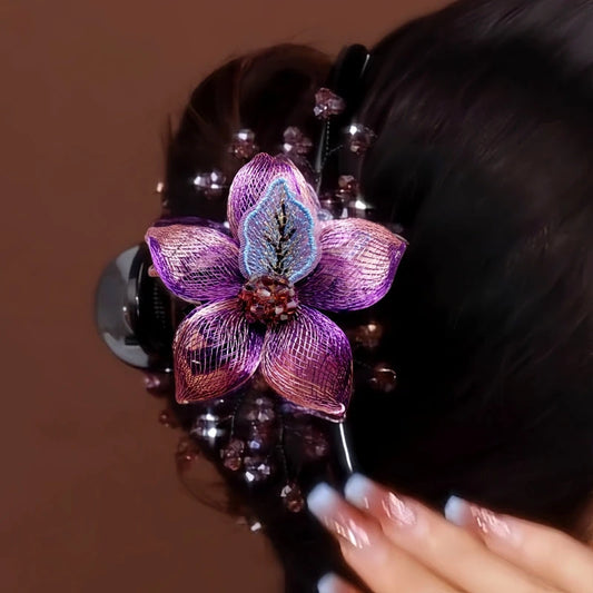 Copper Wire Double-Sided Flower Hair Clips - high quality Flower Hair Clips