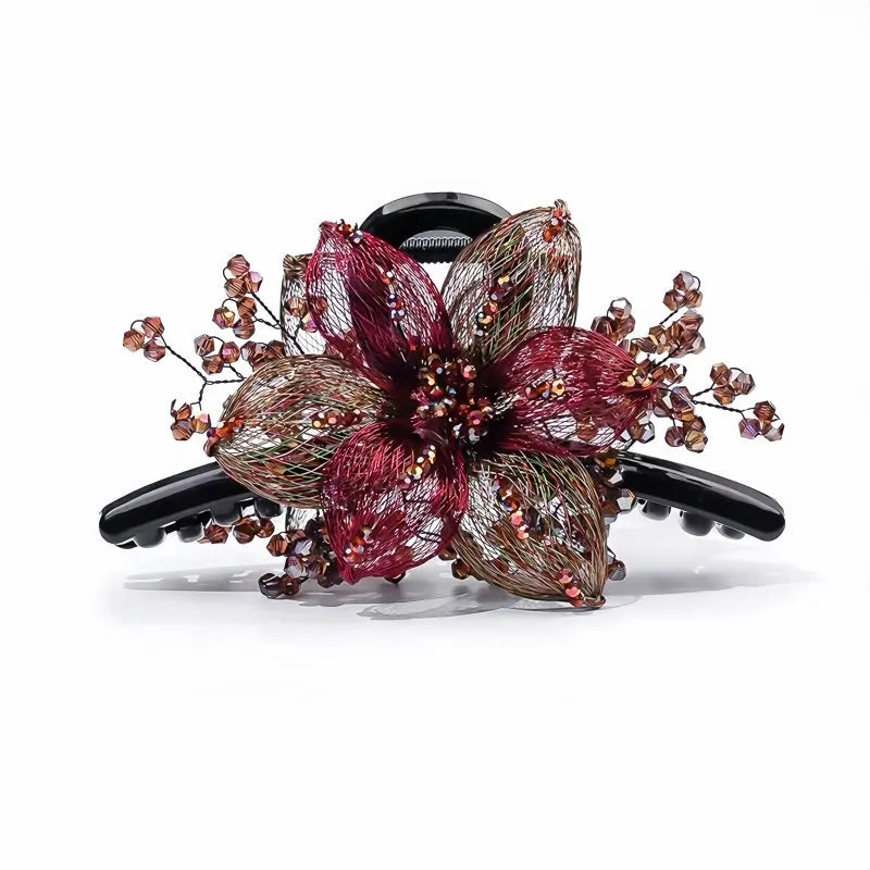 The versatile Copper Wire Flower Hair Clip, perfect for daily use or special occasions