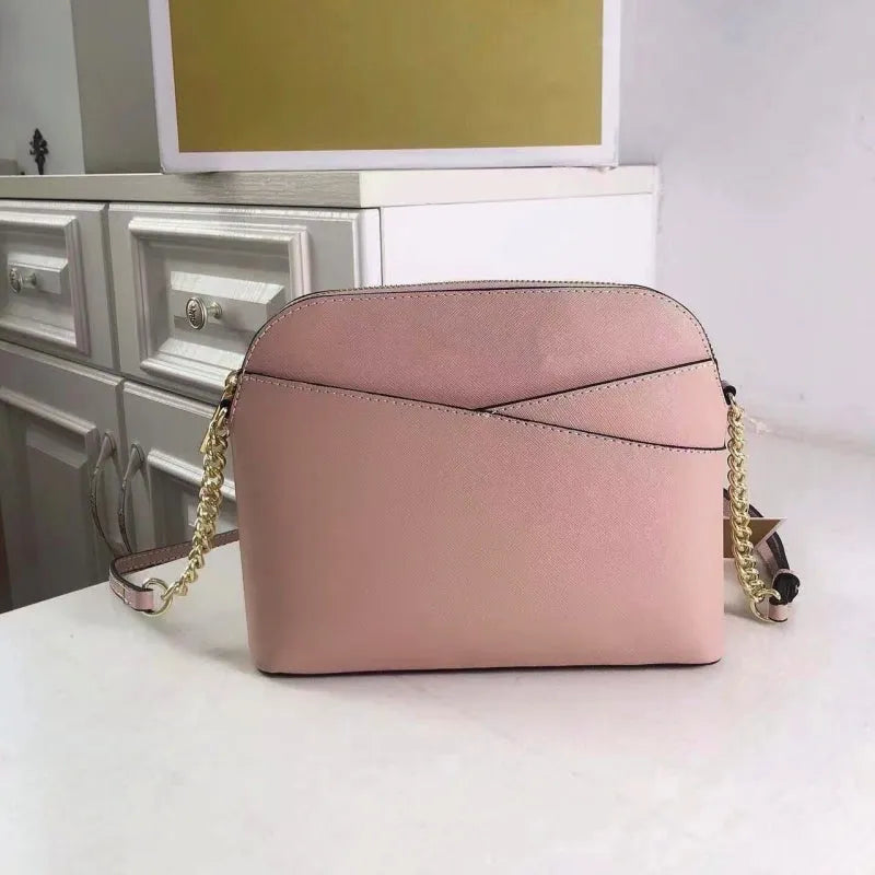 Angled view of the stylish Crossbody Small Leather Bag