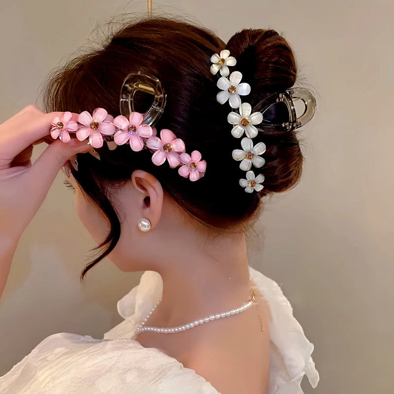 Elegant Acrylic Flower Hair Clip - high quality Flower Hair Clip