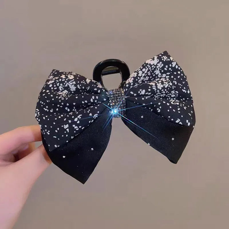 The versatile Elegant Bow Floral Hair Clips, perfect for daily use or special occasions