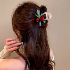 The versatile Elegant Cherry Hair Clip, perfect for daily use or special occasions