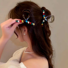 Close-up showing the material and craftsmanship of the Acrylic Hair Clip