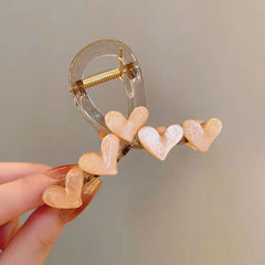 The versatile Elegant Heart Hair Clips, perfect for daily use or special occasions