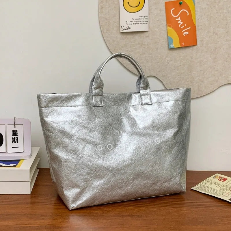 PVC Waterproof Large Jelly Hand Bag shown for scale and size reference