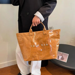 Another beautiful perspective of the PVC Waterproof Large Jelly Hand Bag