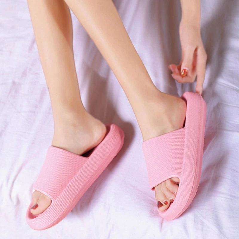 Plastic Thick-soled Sandals shown for scale and size reference