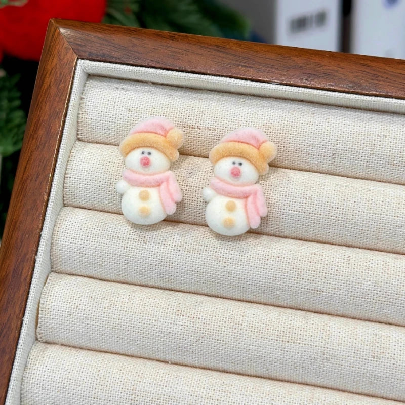 Perfect Santa Flocking Earrings for adding glamour to any outfit