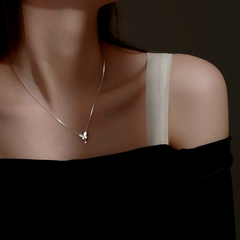 Close-up of the pendant and clasp on the Butterfly Necklace