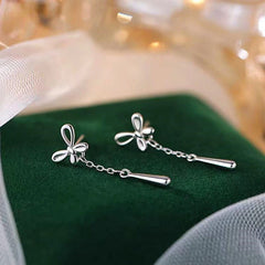 Close-up detail of the sparkling zircons and plating on the Water Drop Tassel