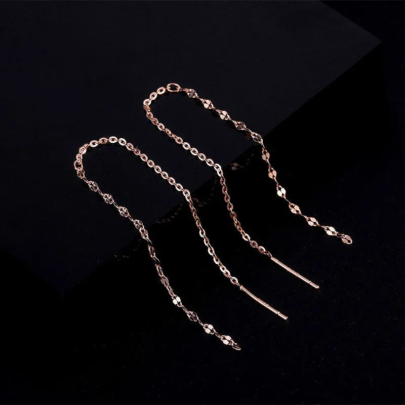 Perfect Chain Threader Earrings for adding glamour to any outfit
