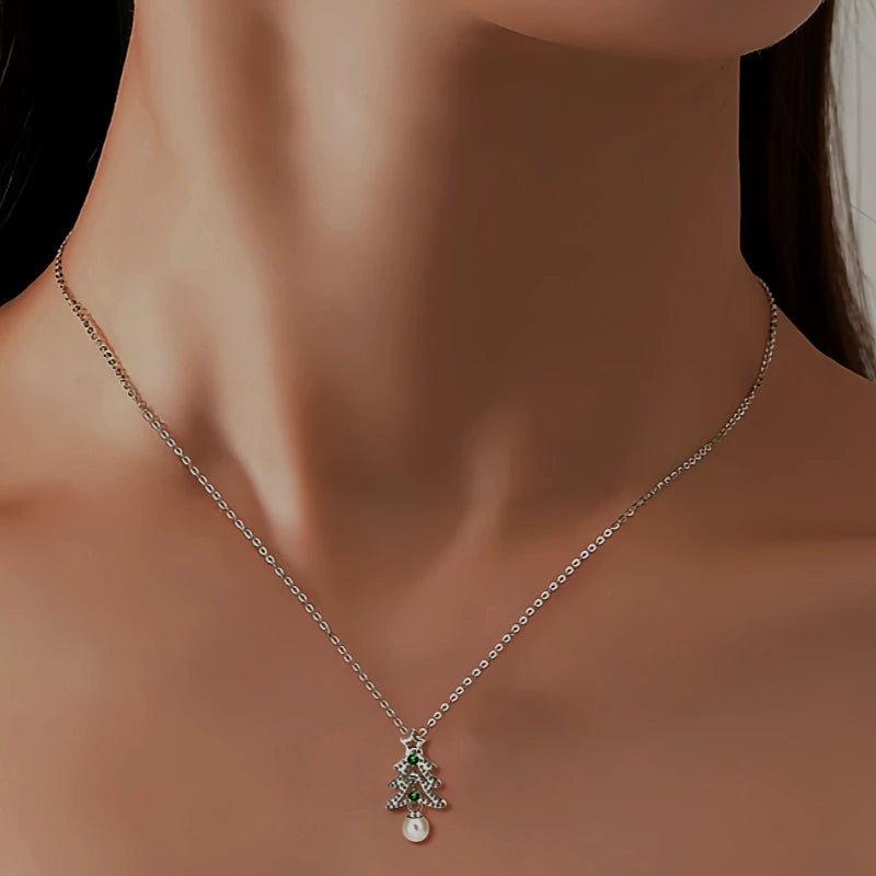 The perfect Christmas Tree Necklace for layering or wearing as a statement piece