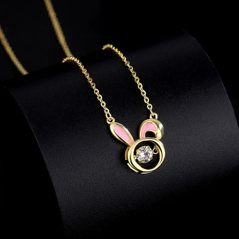 Close-up of the pendant and clasp on the Heart Stud Earrings