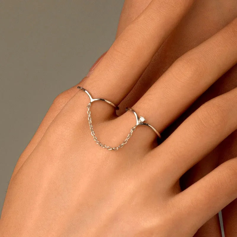 Close-up view of the gemstone and setting of the Water Drop Earrings