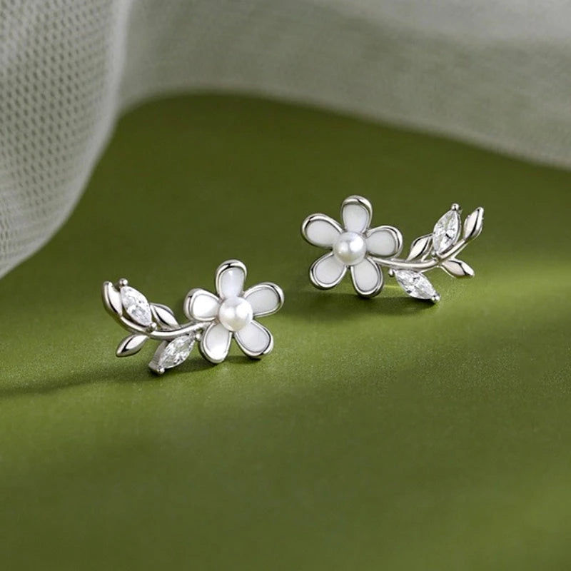 Close-up detail of the sparkling zircons and plating on the Broken Heart Necklace