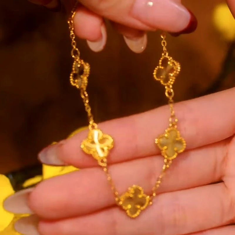 The perfect Clover Bracelet for stacking or as a standalone piece