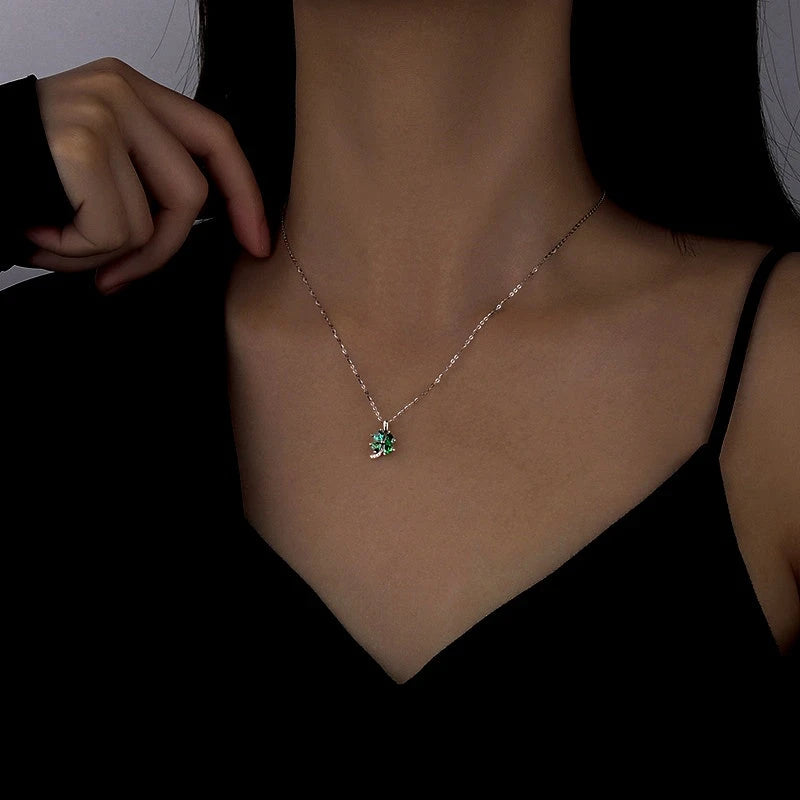 Sterling Silver Four-Leaf Clover Necklace - beautiful Clover Necklace