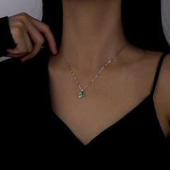 Sterling Silver Four-Leaf Clover Necklace - beautiful Clover Necklace