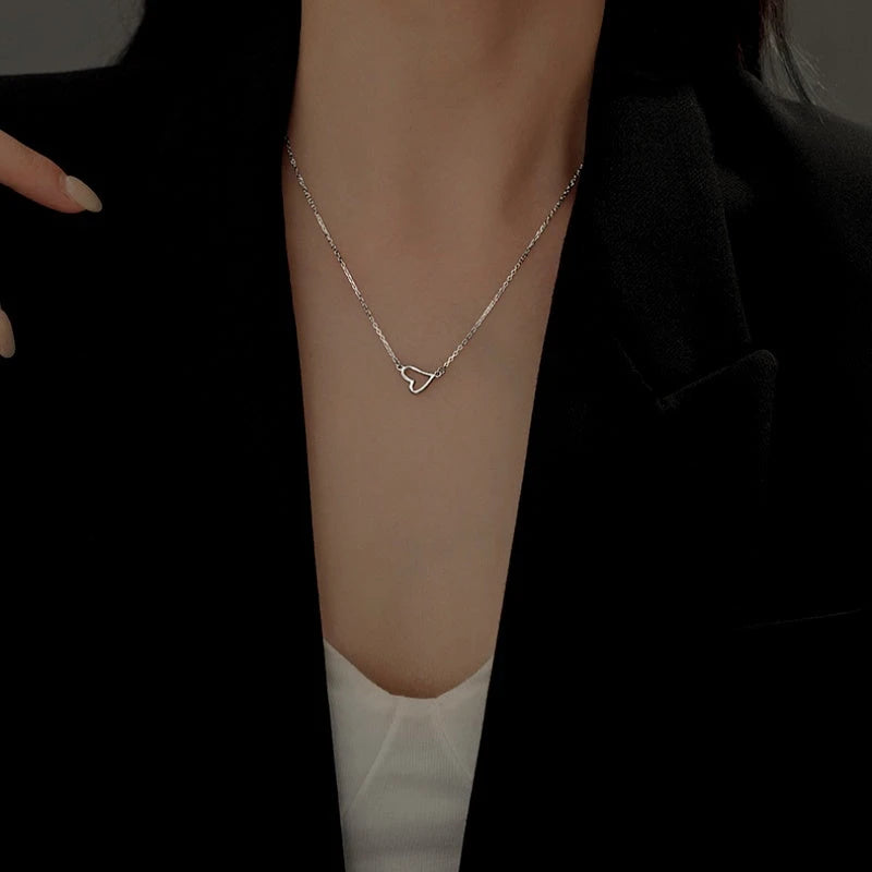 Sterling Silver Heart-Design Necklaces - beautiful Heart-Design Necklace