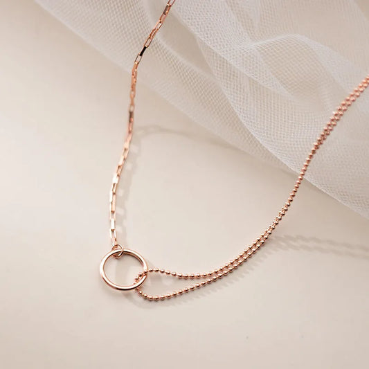 Sterling Silver Hollow Ring Necklace - beautiful Bird Earrings