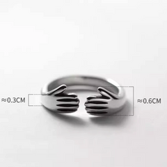 Close-up view of the gemstone and setting of the Persimmon Earrings