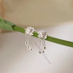 Close-up detail of the sparkling zircons and plating on the Irregular Earrings