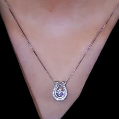 Close-up of the pendant and clasp on the Snake Ring