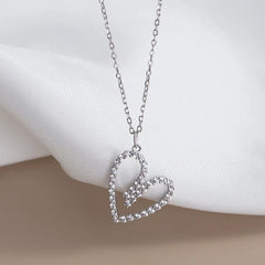 Close-up of the pendant and clasp on the Luxury Diamond Necklace