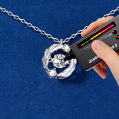 Sterling Silver Luxury Moissanite Diamond Necklaces - beautiful Moissanite Diamond Necklace