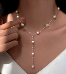Sterling Silver Luxury Pearl Necklace - beautiful Luxury Pearl Necklace