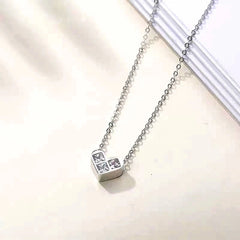 The perfect Geometric Heart Necklace for layering or wearing as a statement piece