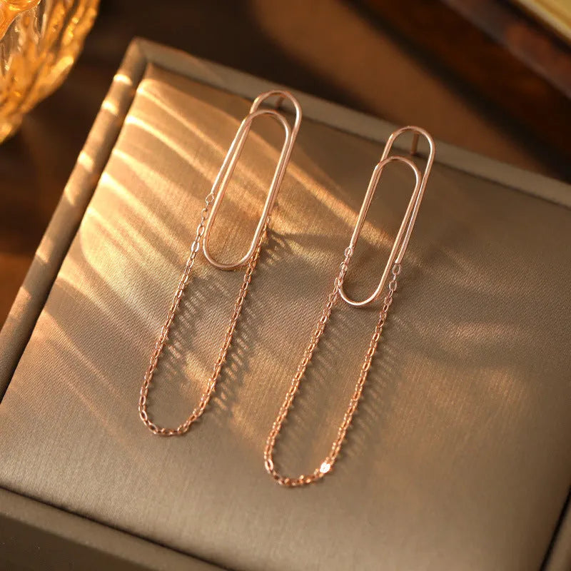 Perfect Paper Clip Tassel Earrings for adding glamour to any outfit