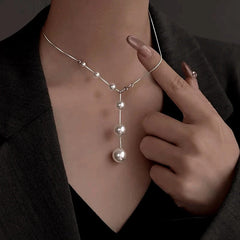 Sterling Silver Pearl Necklaces - beautiful Dainty Pearl Necklace