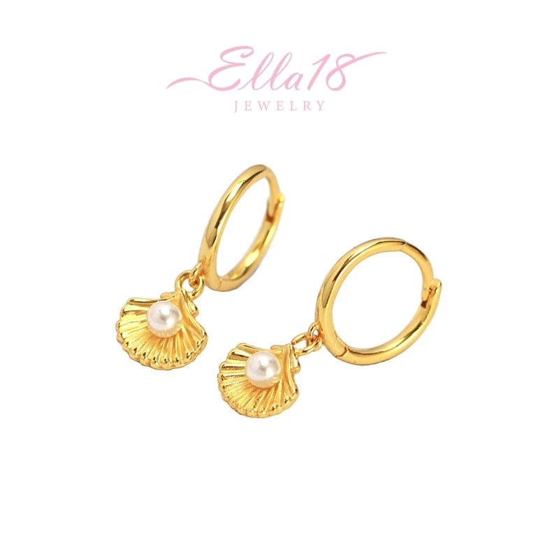 Perfect Seashell Pearl Earrings for adding glamour to any outfit