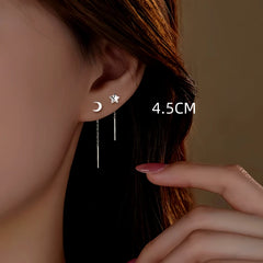 Close-up detail of the sparkling zircons and plating on the Star and Moon Threaders