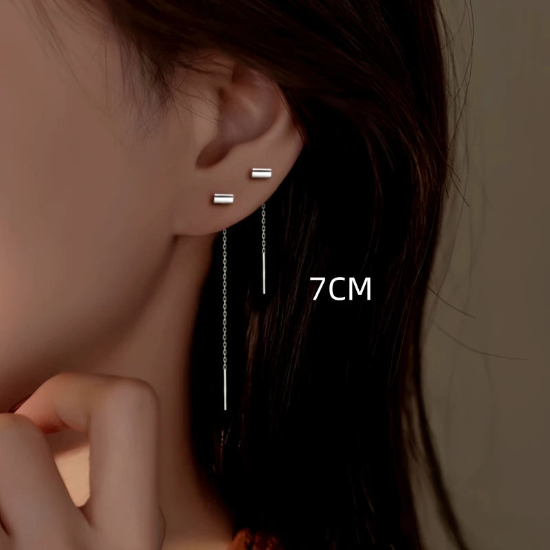 Close-up detail of the sparkling zircons and plating on the U-Shaped Threaders