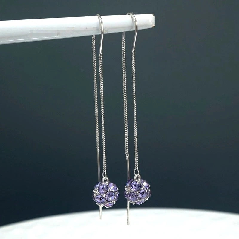 Close-up detail of the sparkling zircons and plating on the Zircon Ball Threaders