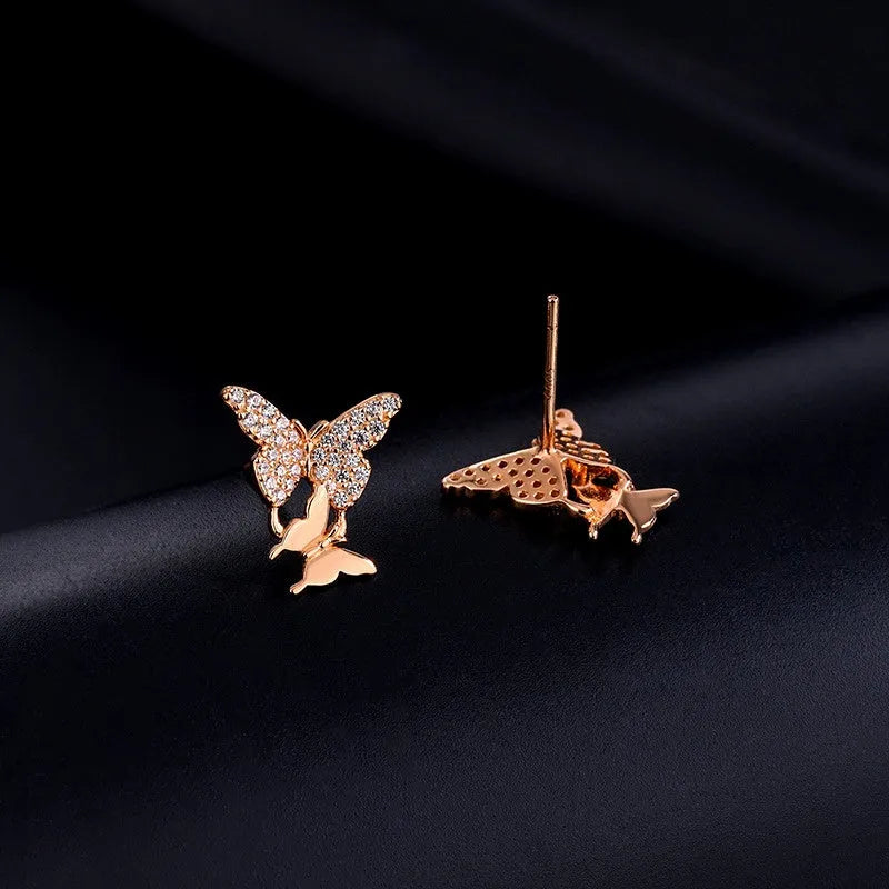 Styling the Butterfly Stud Earrings for a chic and modern look