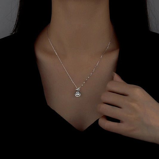 Sterling Silver Zircon Fishtail Necklace - beautiful Fishtail Necklace