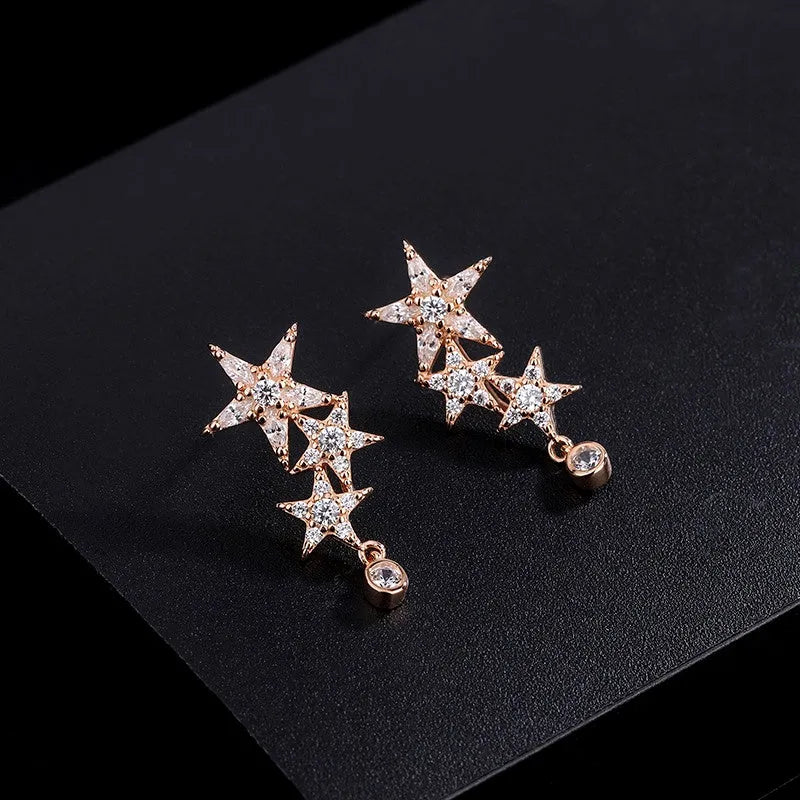 Perfect Five-Pointed Star Earrings for adding glamour to any outfit