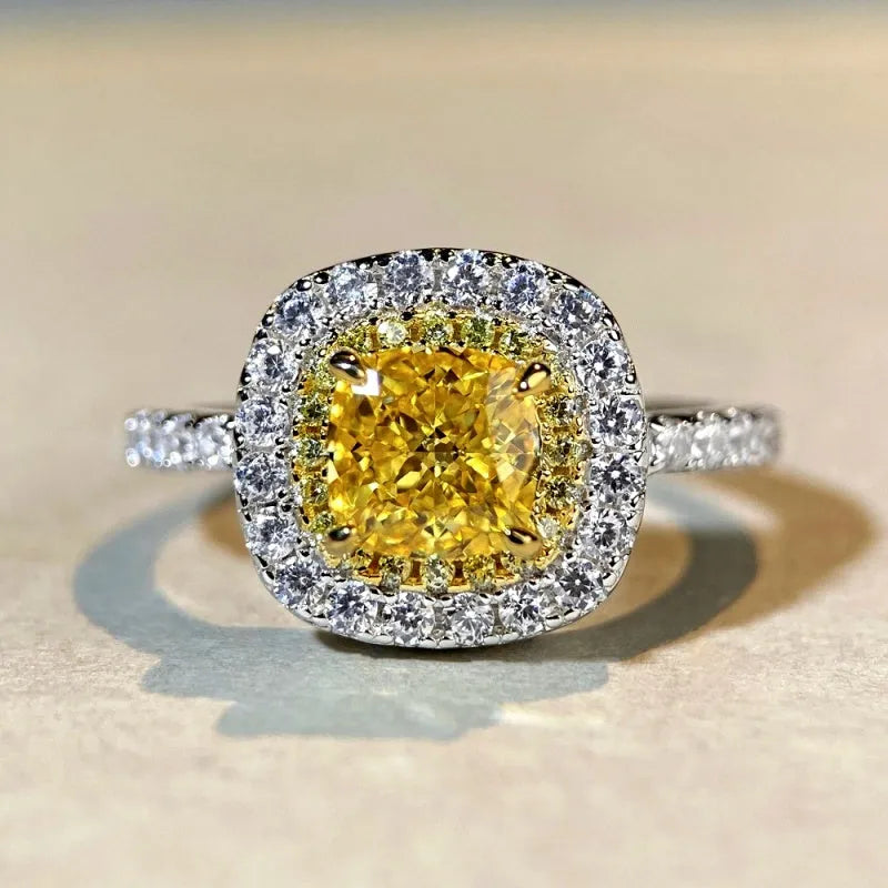 Sterling Silver Zircon Full Diamond Rings - stunning Zircon Eternity Band