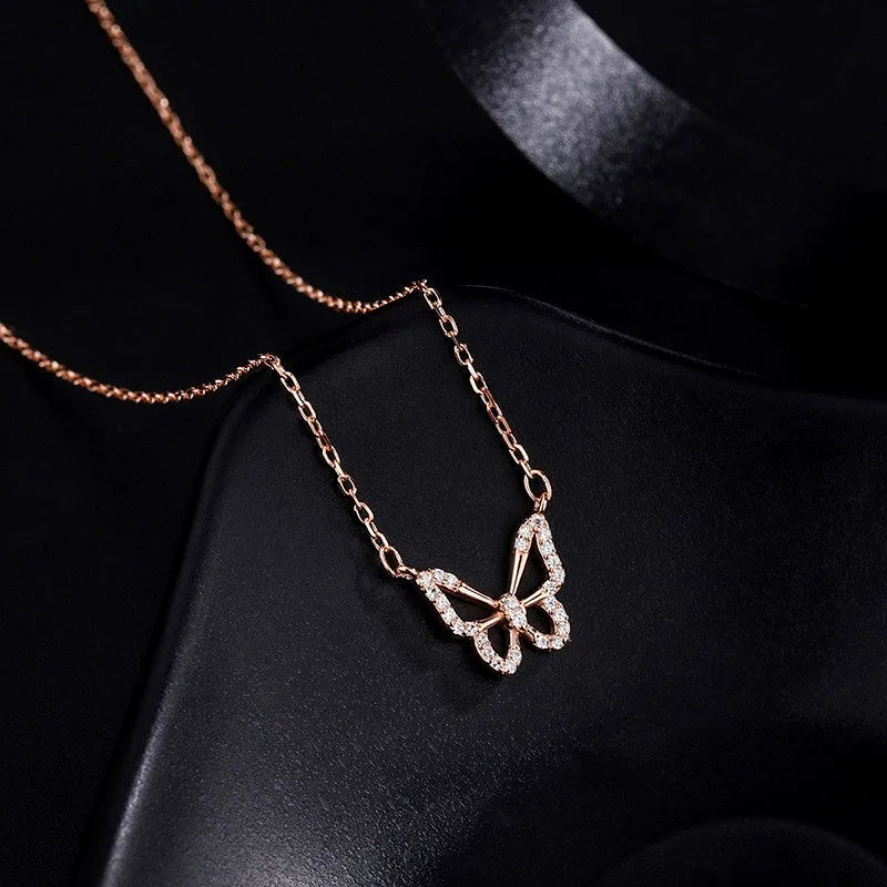 The perfect Hollow Butterfly Necklace for layering or wearing as a statement piece