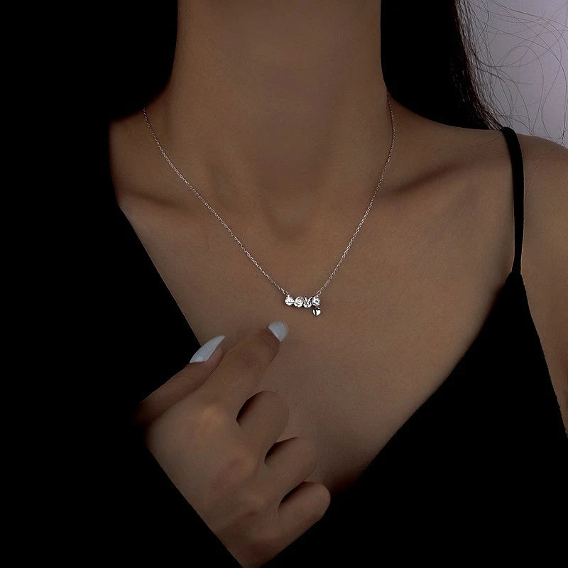 Sterling Silver Zircon Letter LOVE Necklaces - beautiful LOVE Letter Necklace