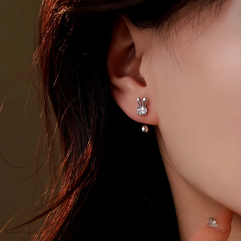 Close-up detail of the sparkling zircons and plating on the Rabbit Ear Jackets